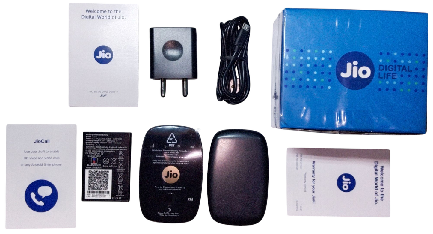 JioFi M2S Wireless 4G LTE HOTSPOT PORTABLE WIFI Router