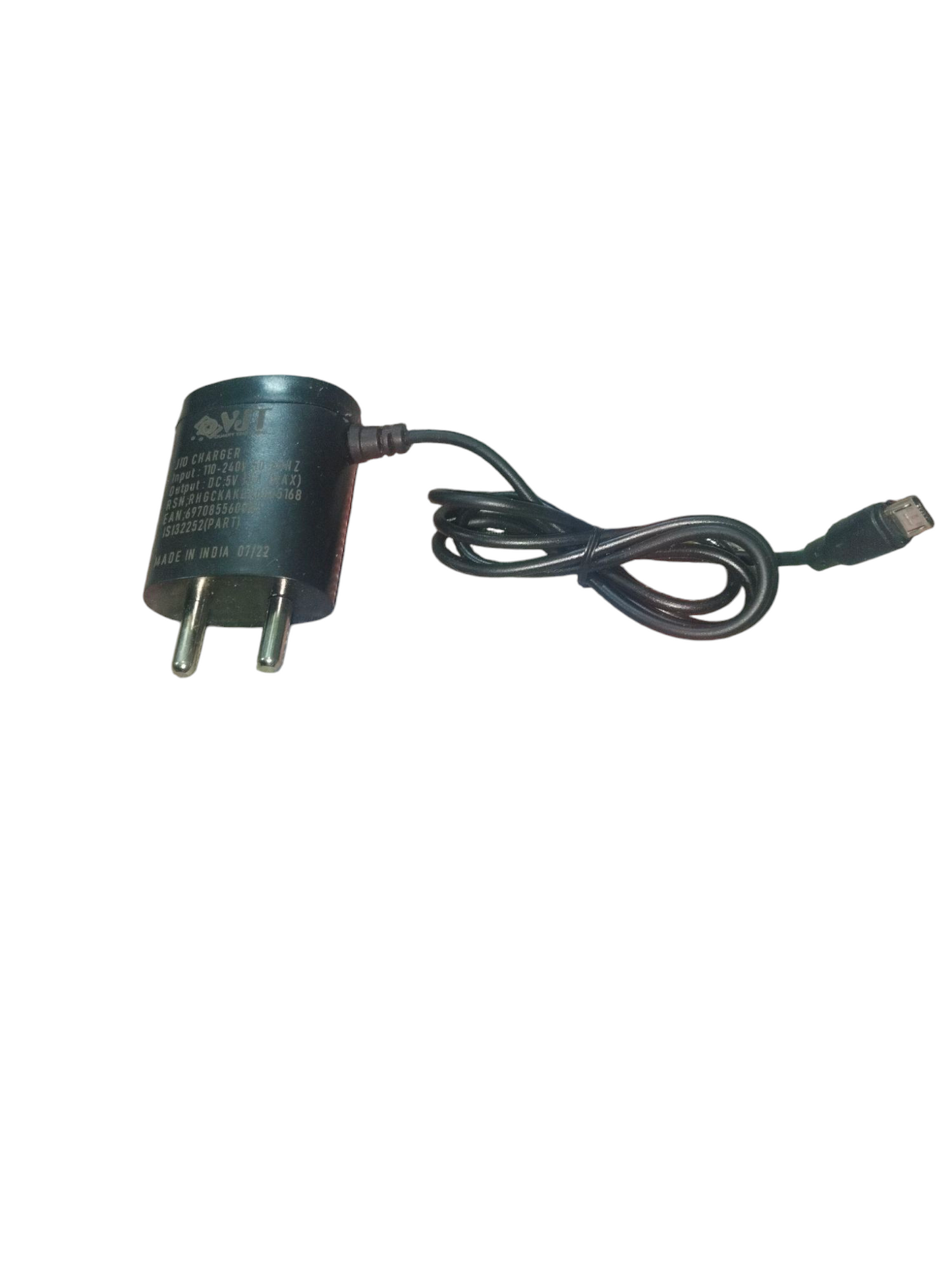 VJT 5V 1.5 A Jio Phone Charger | Universal LYF V8 (Micro USB) Charger for Keypad Phones