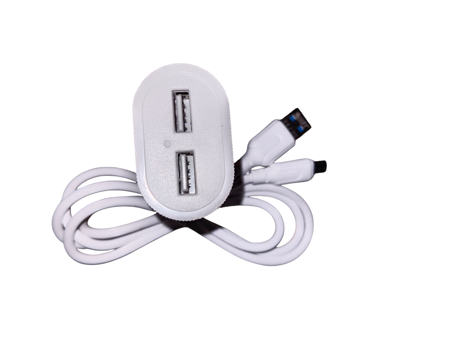 VJT TC-75 5V 3.4 Amp Dual USB Port Wall Charger with Micro USB V8 Cable