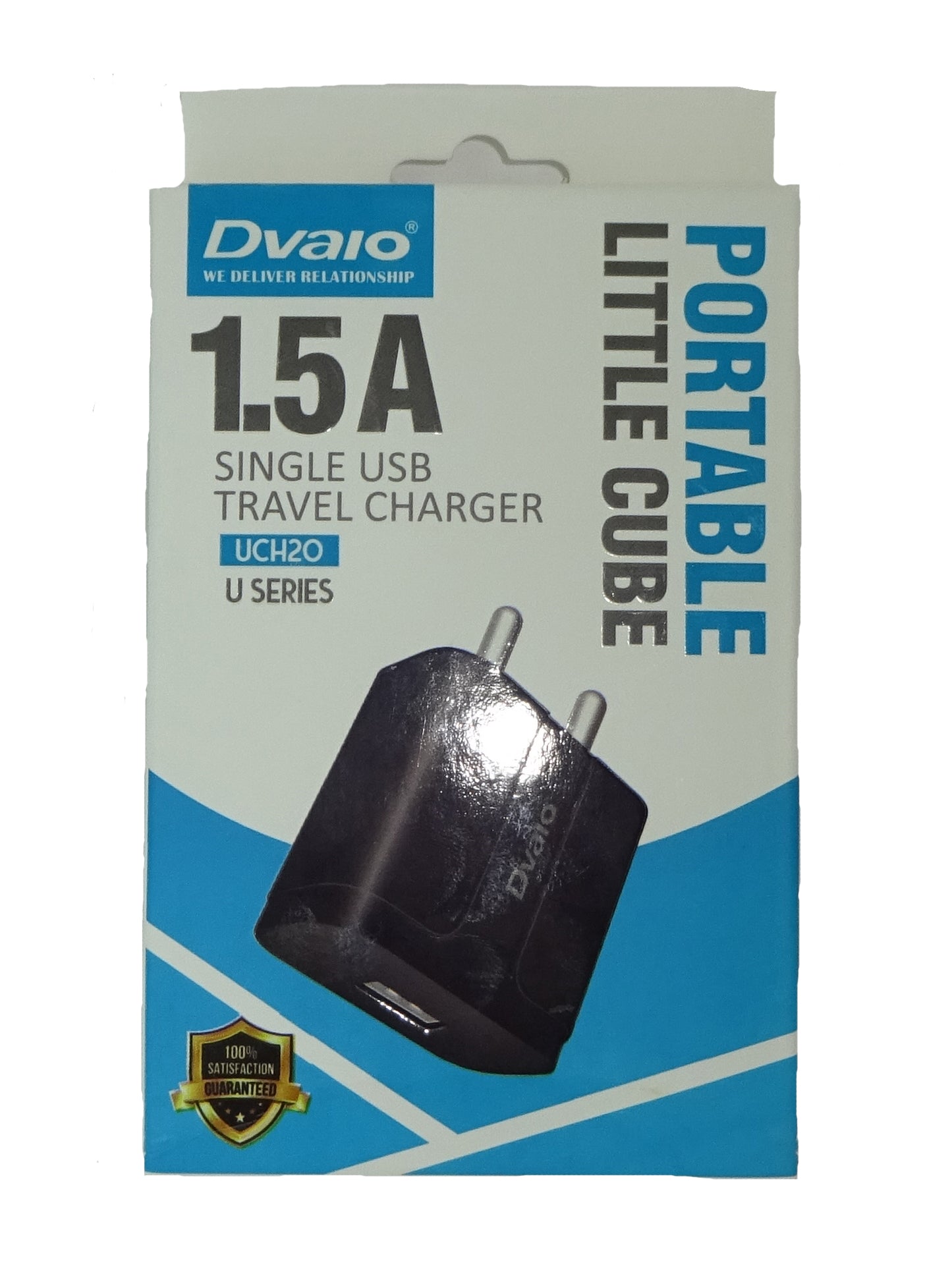 Dvaio UCH20 5V 1.5 A Single USB Charger for Keypad Phones with Detachable Micro USB Cable